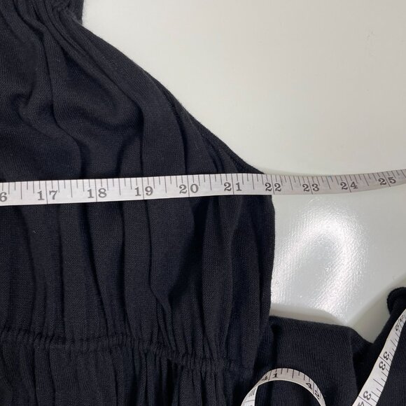 Merlette Women's Black Lightweight Cotton Sleeveless Tiered Maxi Dress Size M - Picture 11 of 13